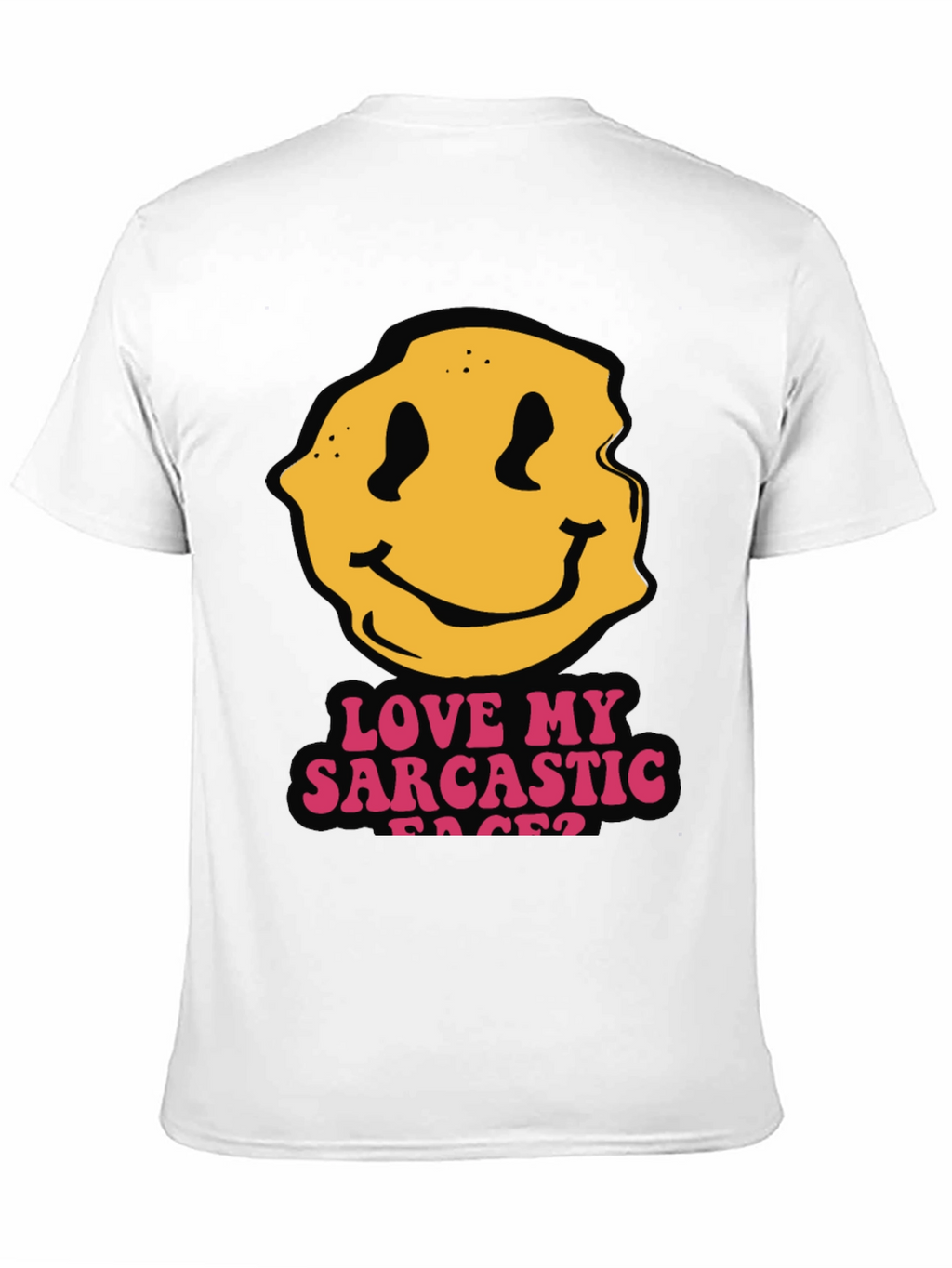 Sarcastic Faces Black T-Shirt - Funny Graphic Tee