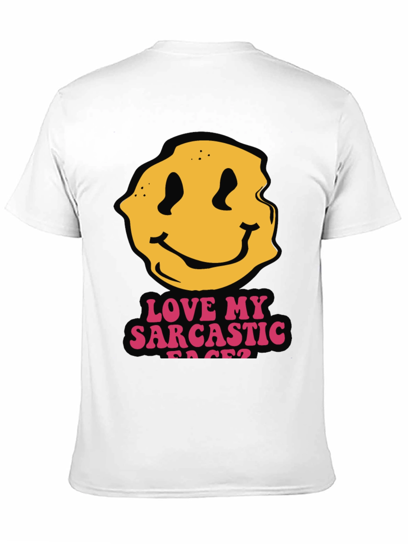 Sarcastic Faces Black T-Shirt - Funny Graphic Tee