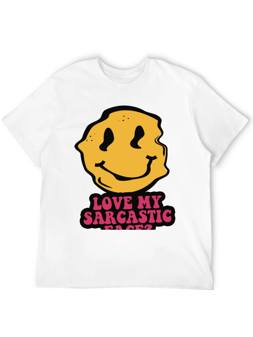 Sarcastic Faces Black T-Shirt - Funny Graphic Tee