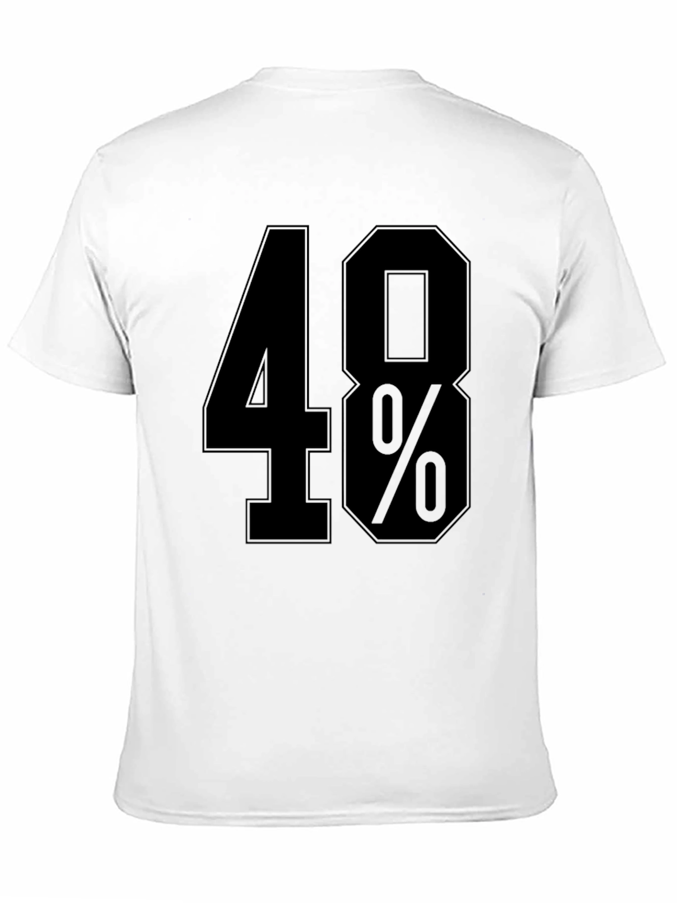 48 Percent T-Shirt - Black Graphic Tee