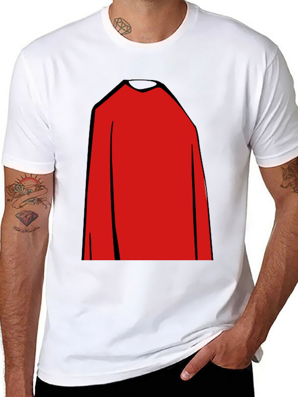 Superhero Cape T-Shirt - Costume Graphic Tee