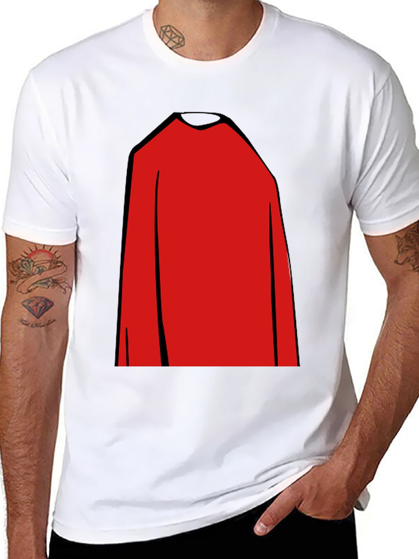 Superhero Cape T-Shirt - Costume Graphic Tee