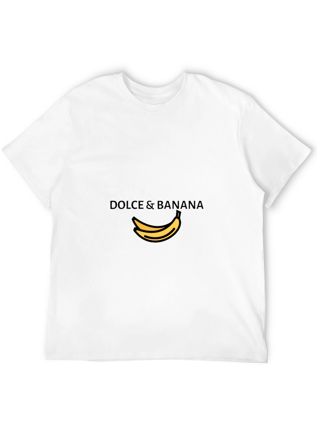 Dolce & Banana Mens Black Graphic Tee