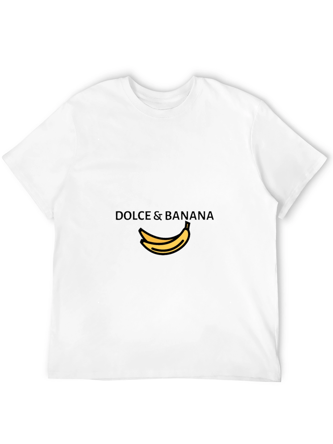 Dolce & Banana Mens Black Graphic Tee