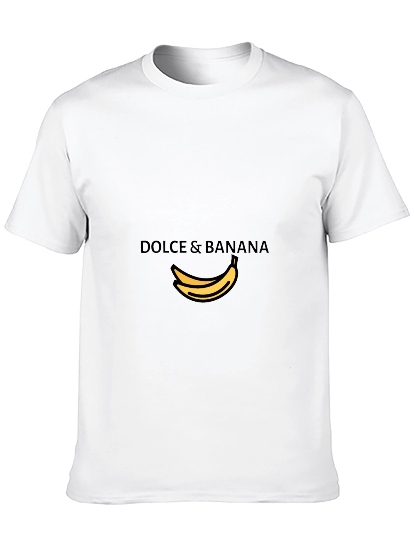 Dolce & Banana Mens Black Graphic Tee