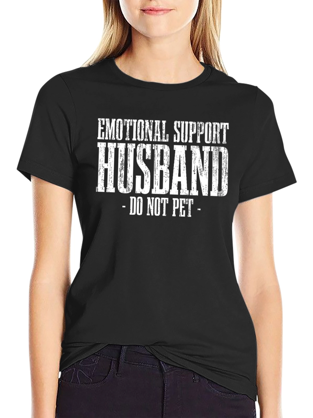 Emotional Support Husband T-Shirt - Do Not Pet!
