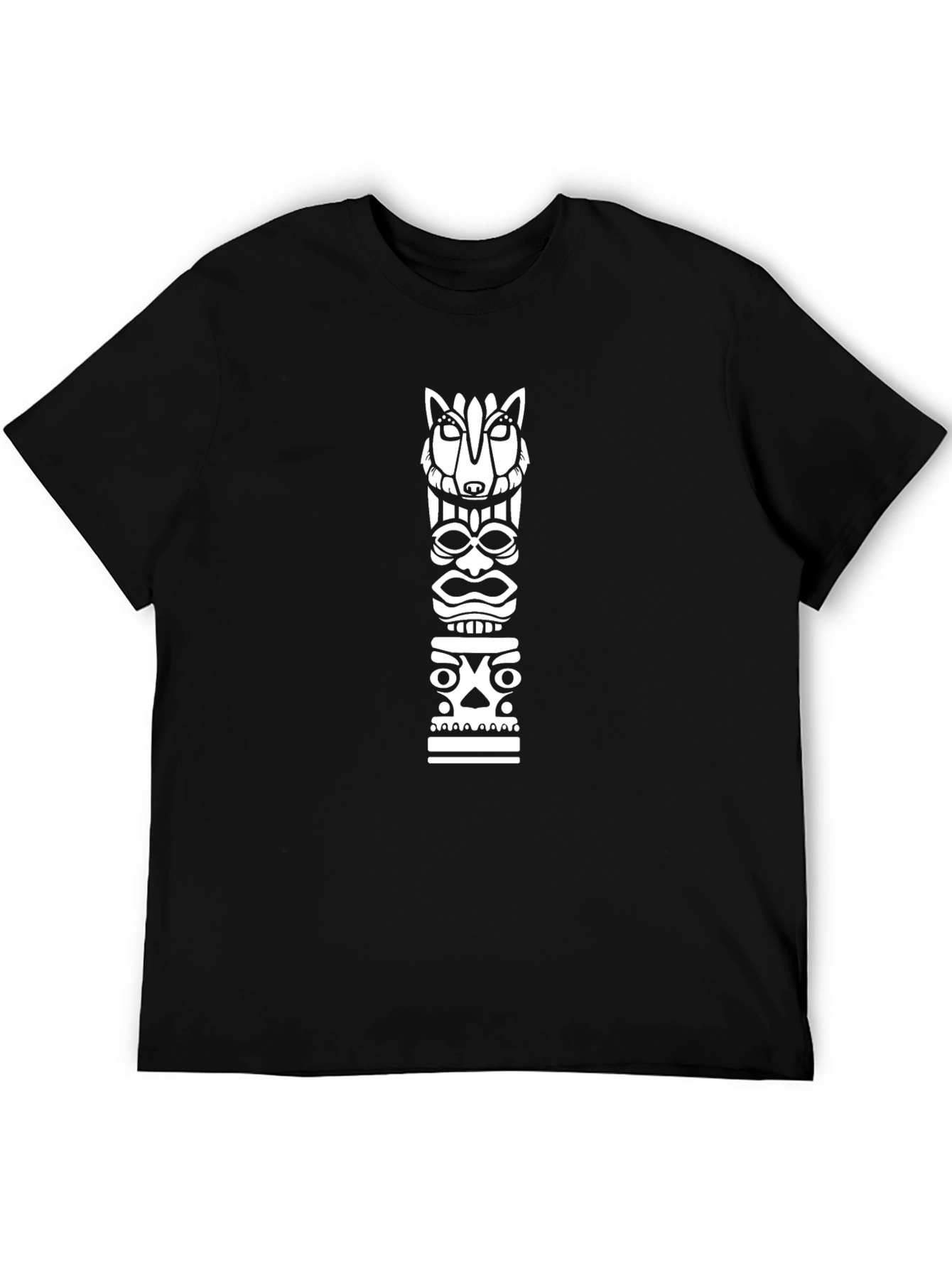 Totem Pole Graphic Tee - Black