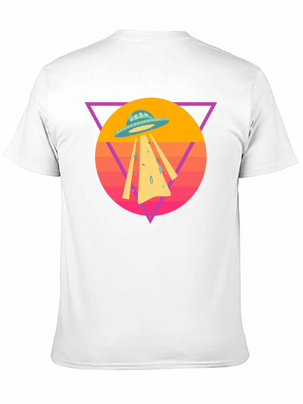 Retro UFO T-Shirt - Black Cotton Blend Tee