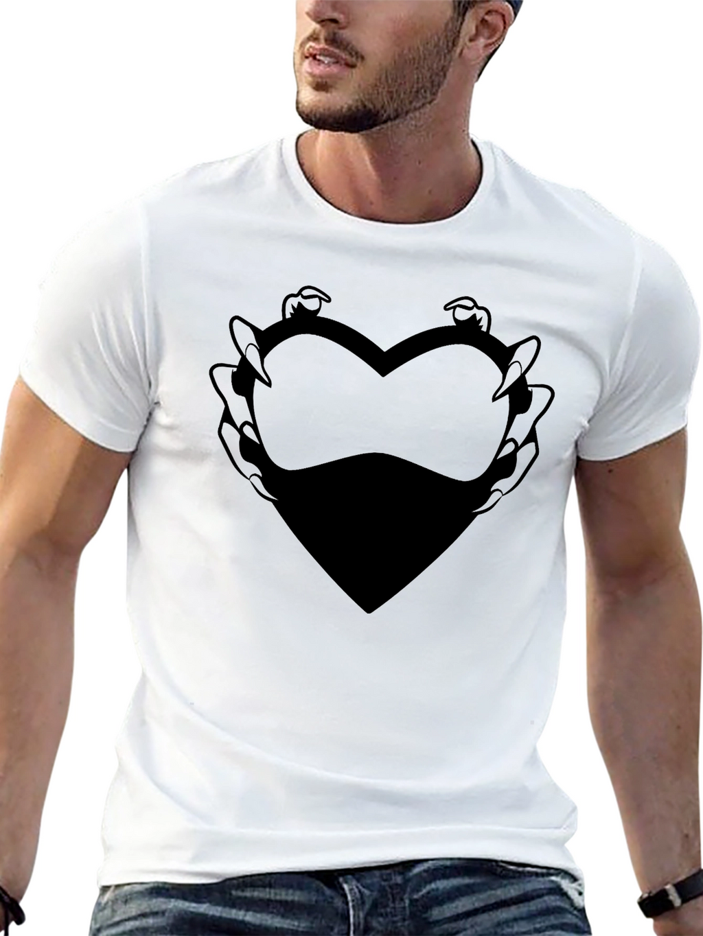Monster Heart Claw Graphic T-Shirt