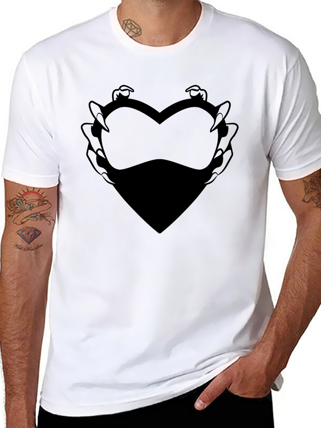 Monster Heart Claw Graphic T-Shirt