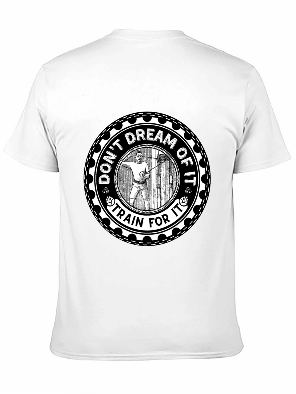 Motivational Train For It Graphic Tee - Black