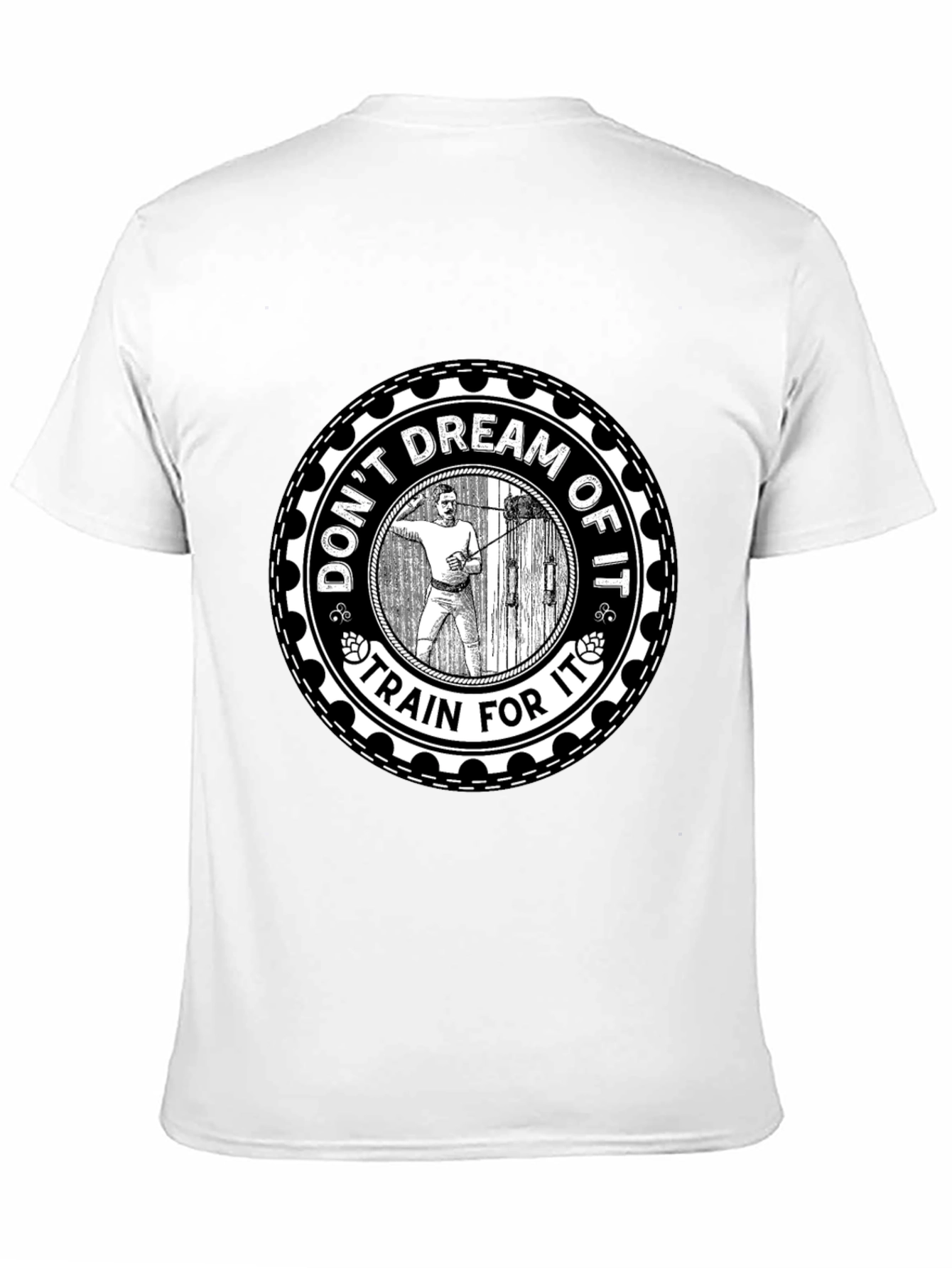 Motivational Train For It Graphic Tee - Black