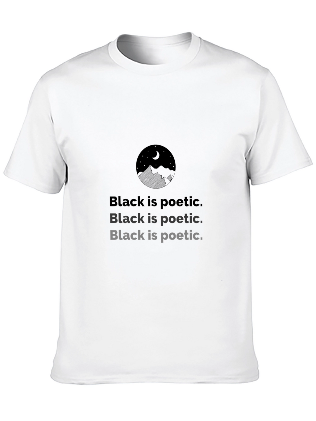 Black Is Poetic Graphic Tee