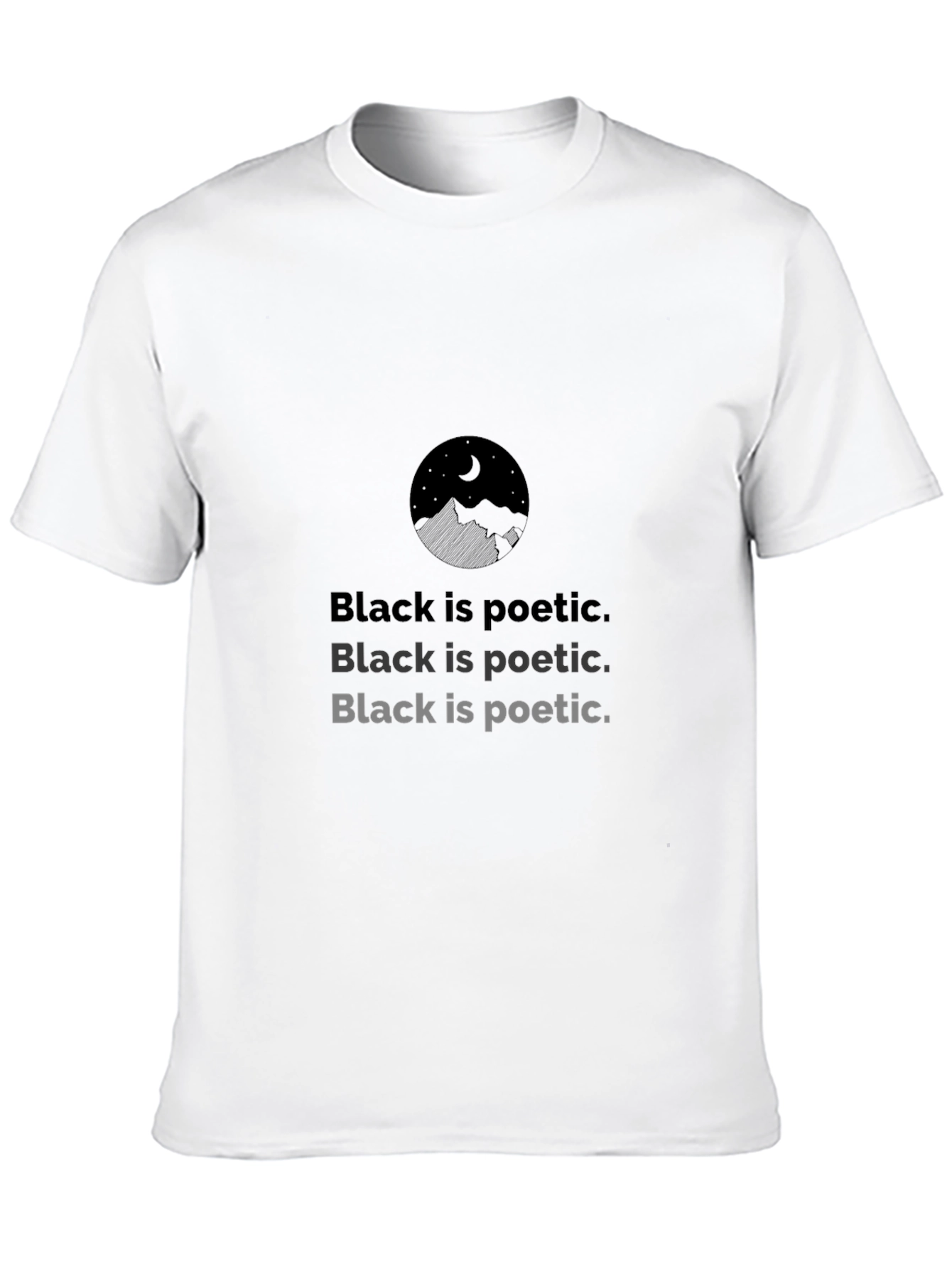 Black Is Poetic Graphic Tee