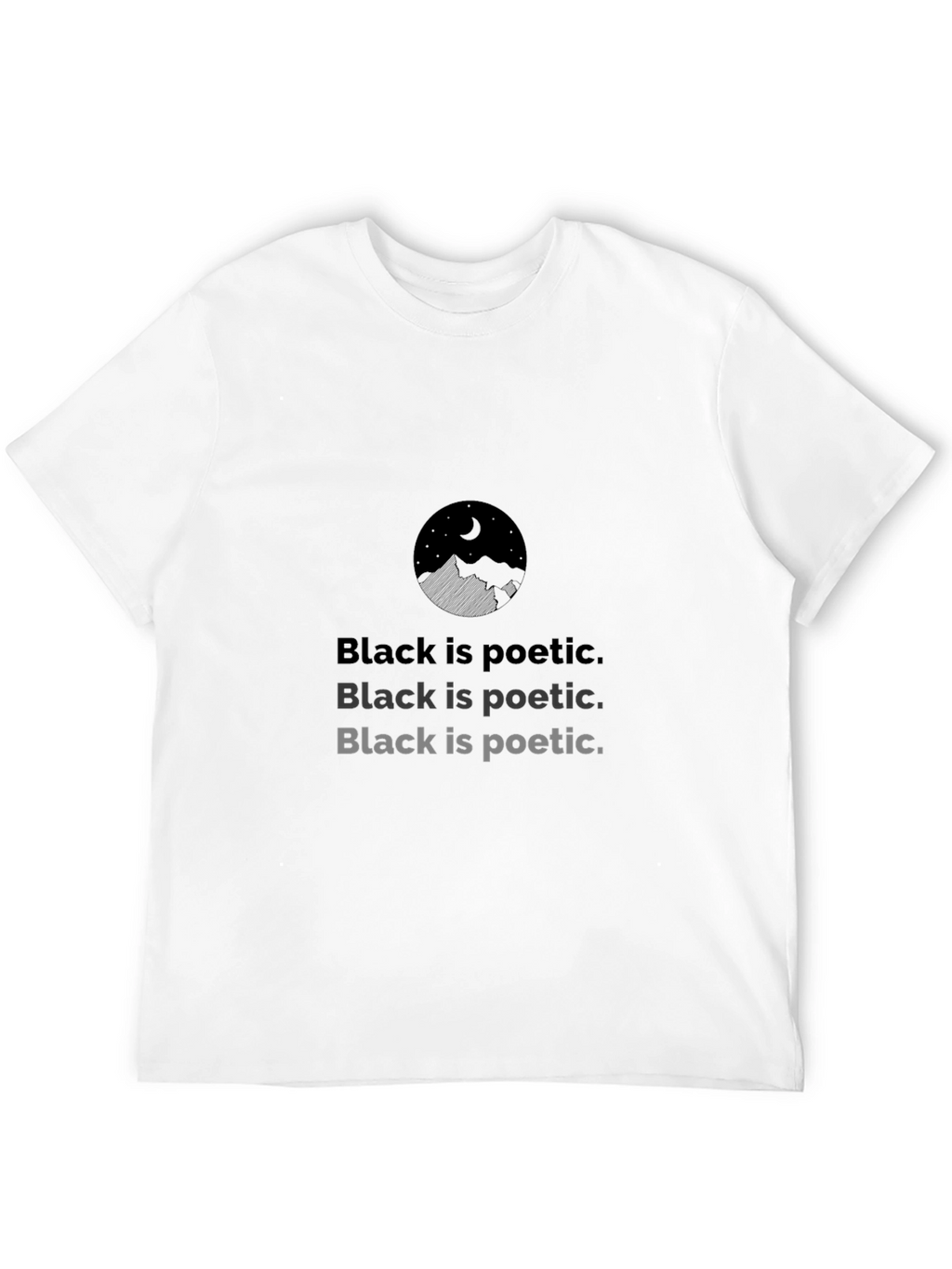 Black Is Poetic Graphic Tee
