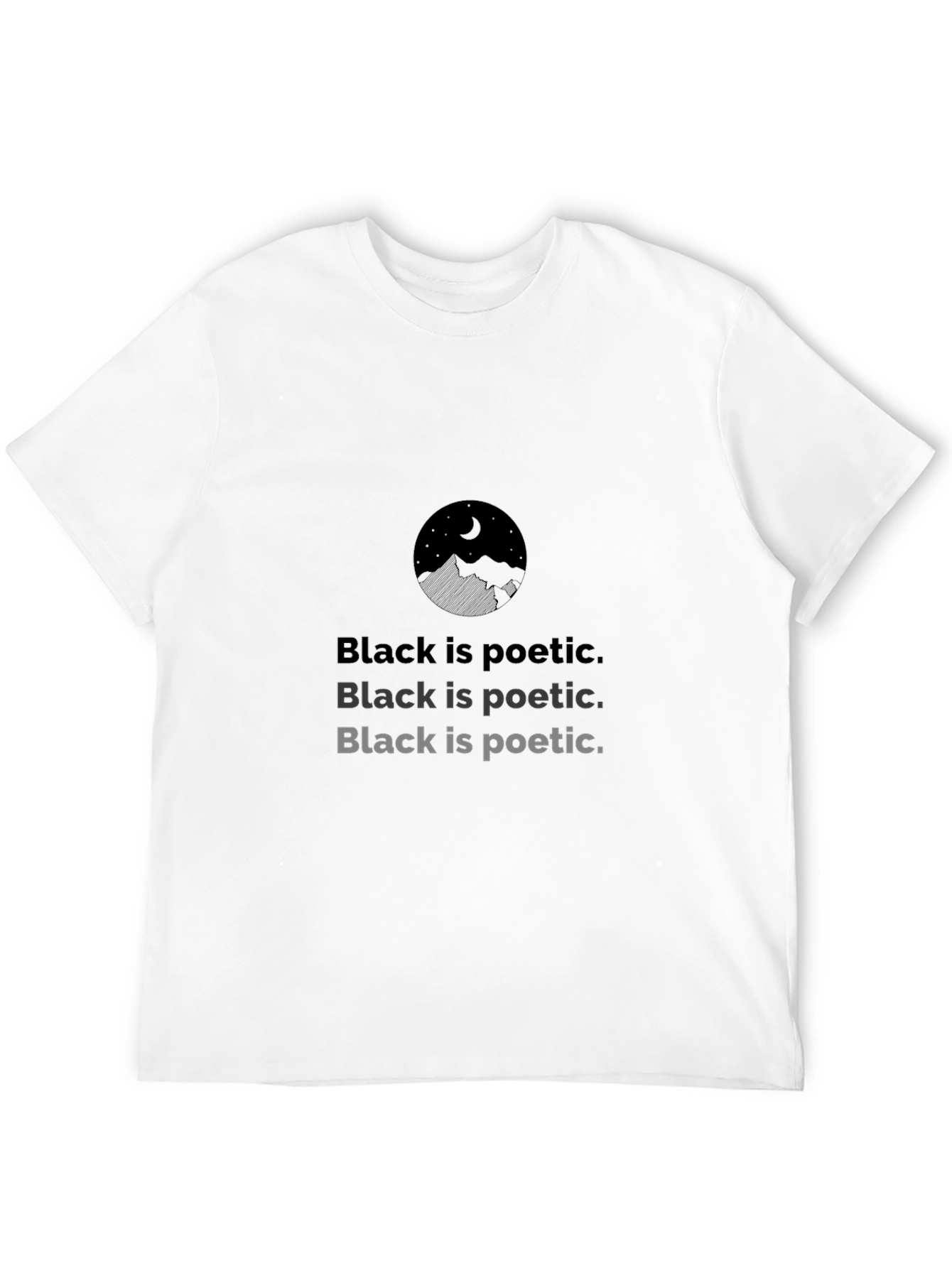 Black Is Poetic Graphic Tee