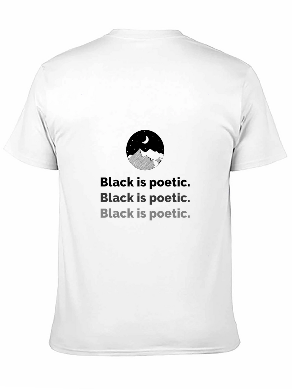 Black Is Poetic Graphic Tee