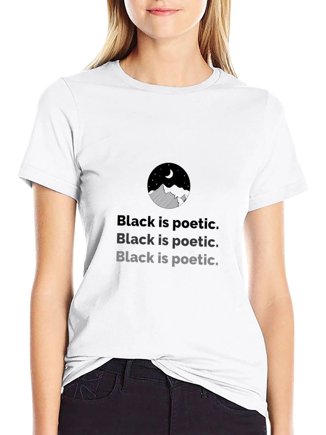Black Is Poetic Graphic Tee