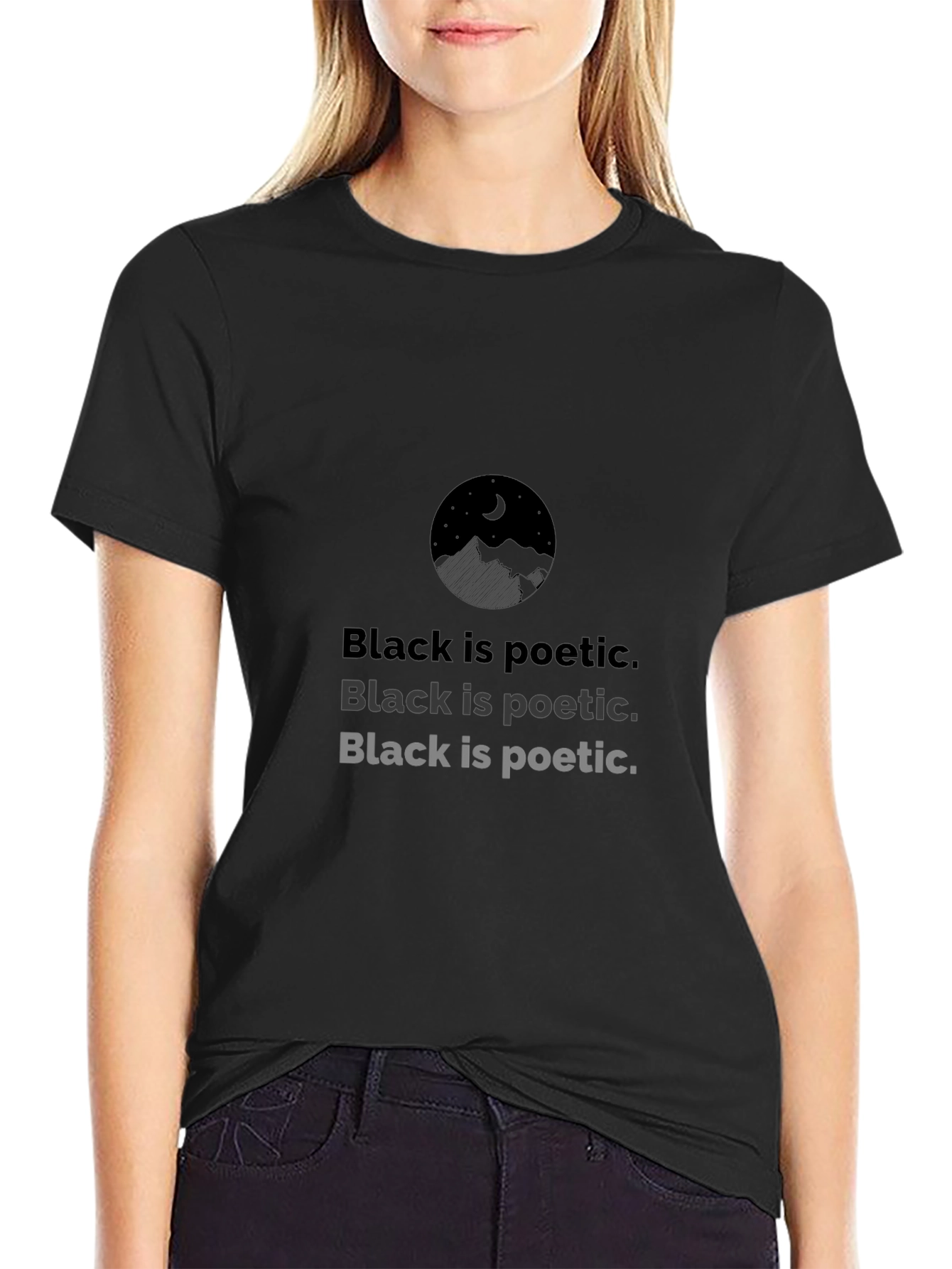 Black Is Poetic Graphic Tee