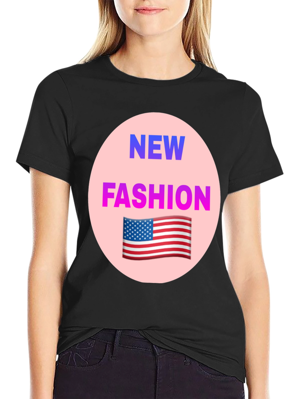 Trendy New Fashion USA Flag Graphic Tee