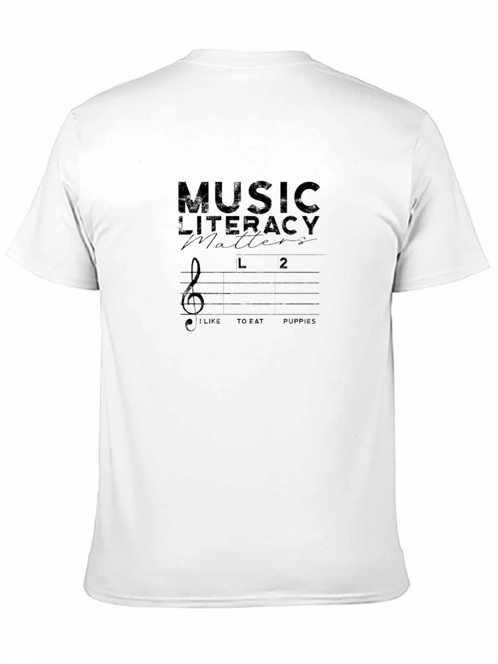 Music Literacy Matters Black Graphic T-Shirt