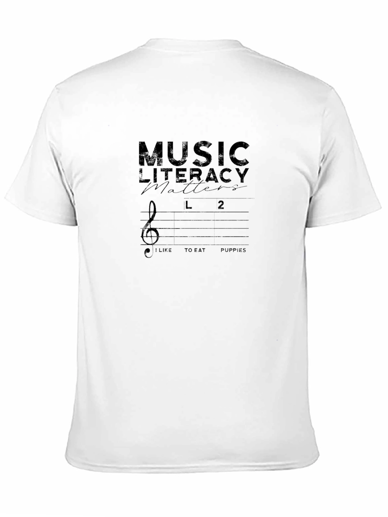 Music Literacy Matters Black Graphic T-Shirt