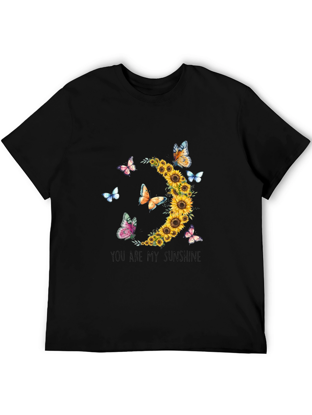 Sunflower Butterfly Graphic Tee