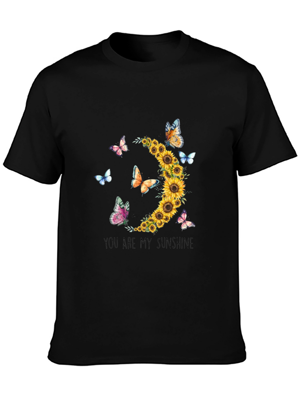 Sunflower Butterfly Graphic Tee