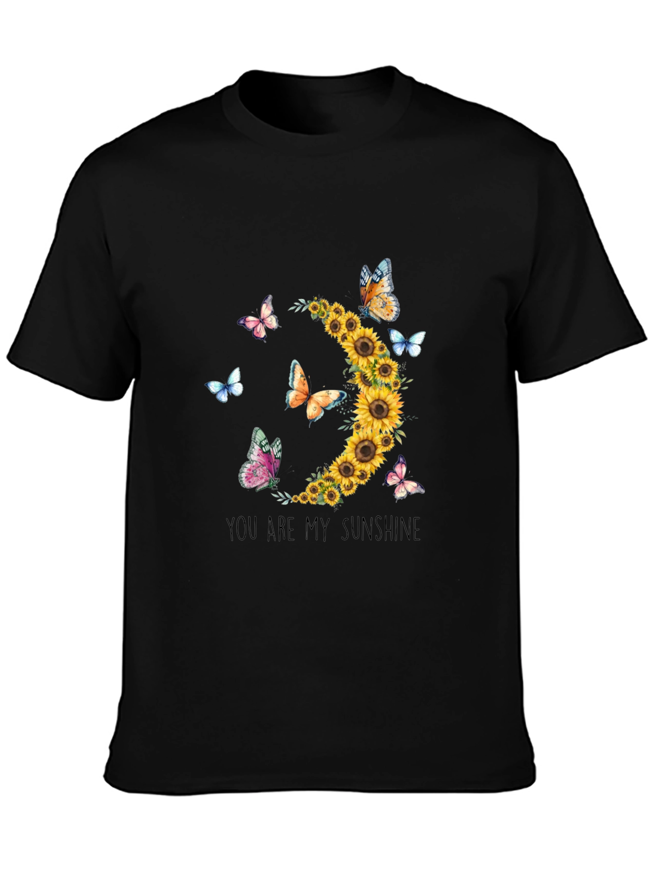 Sunflower Butterfly Graphic Tee