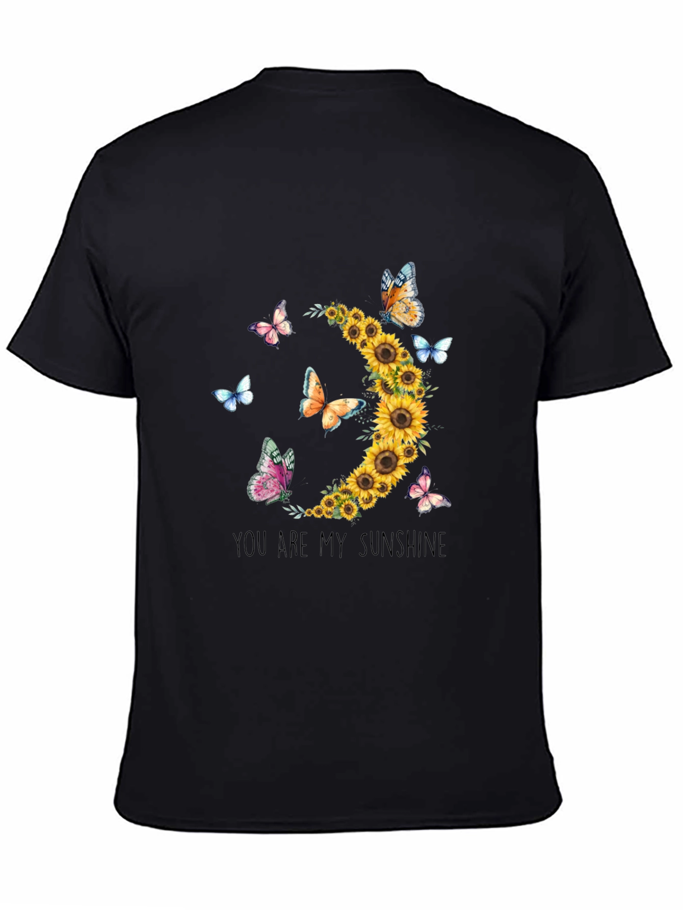 Sunflower Butterfly Graphic Tee