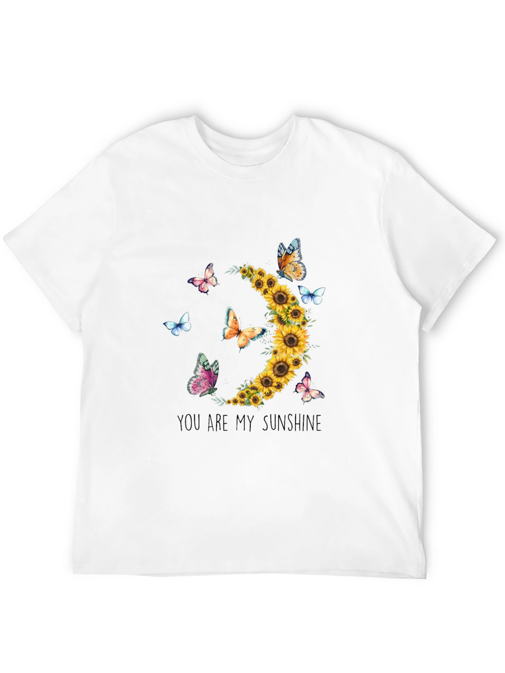 Sunflower Butterfly Graphic Tee