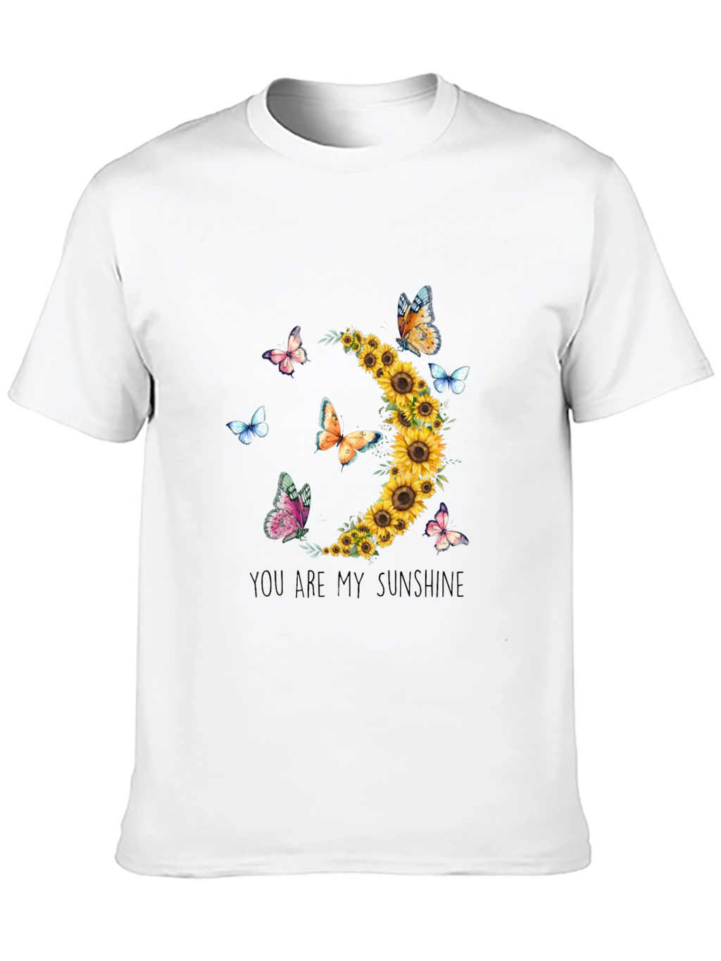 Sunflower Butterfly Graphic Tee