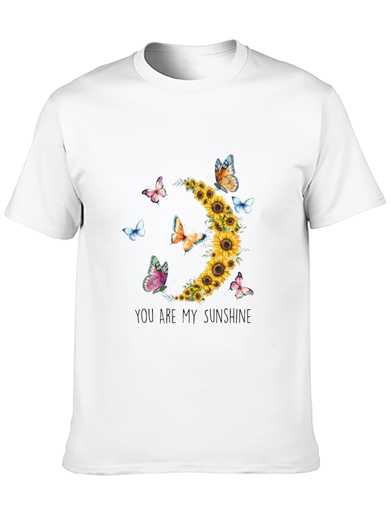 Sunflower Butterfly Graphic Tee
