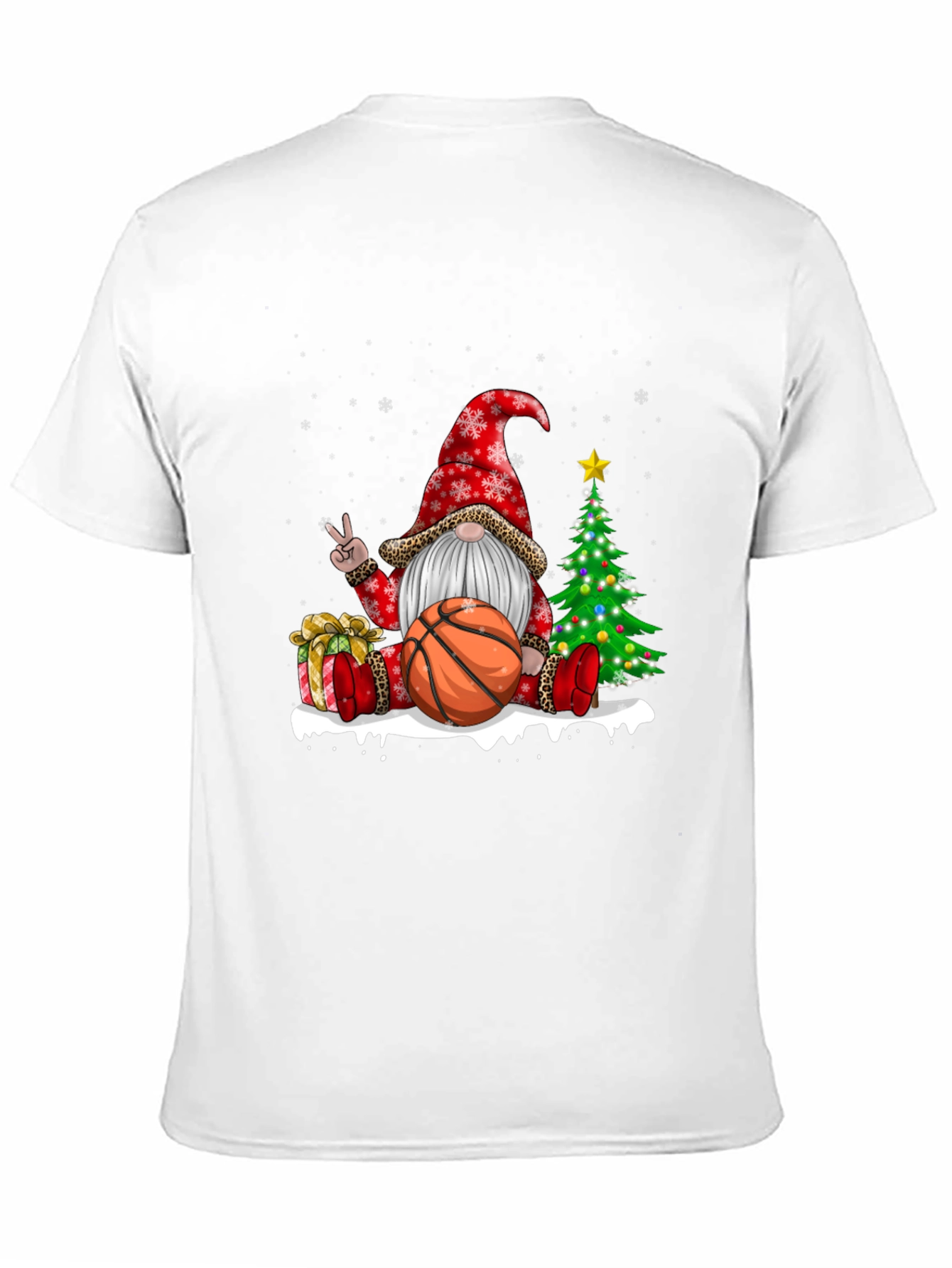 Festive Basketball Gnome T-Shirt