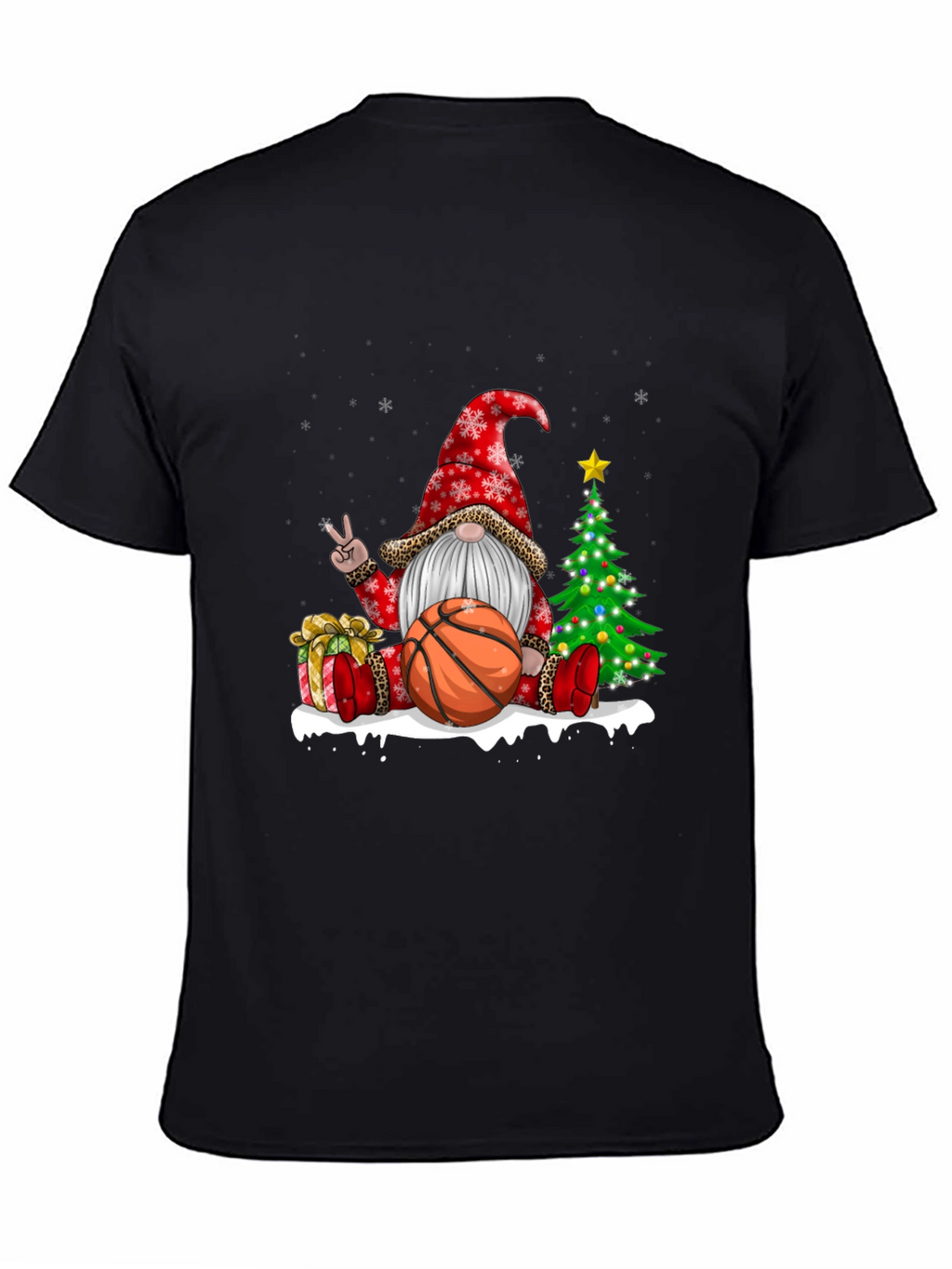 Festive Basketball Gnome T-Shirt