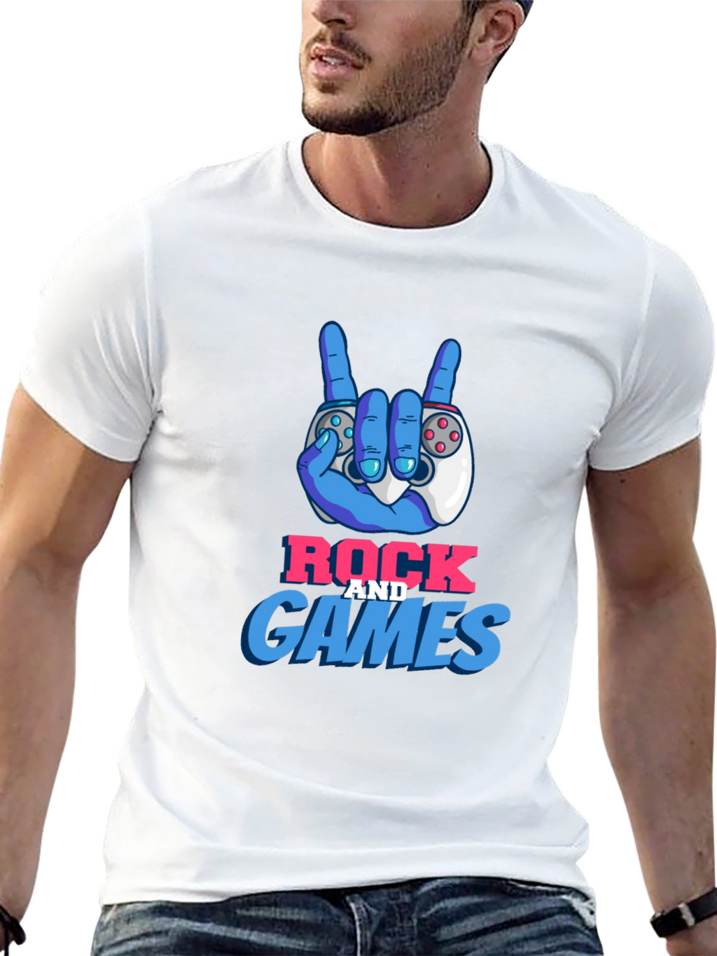Rock and Games Graphic T-Shirt