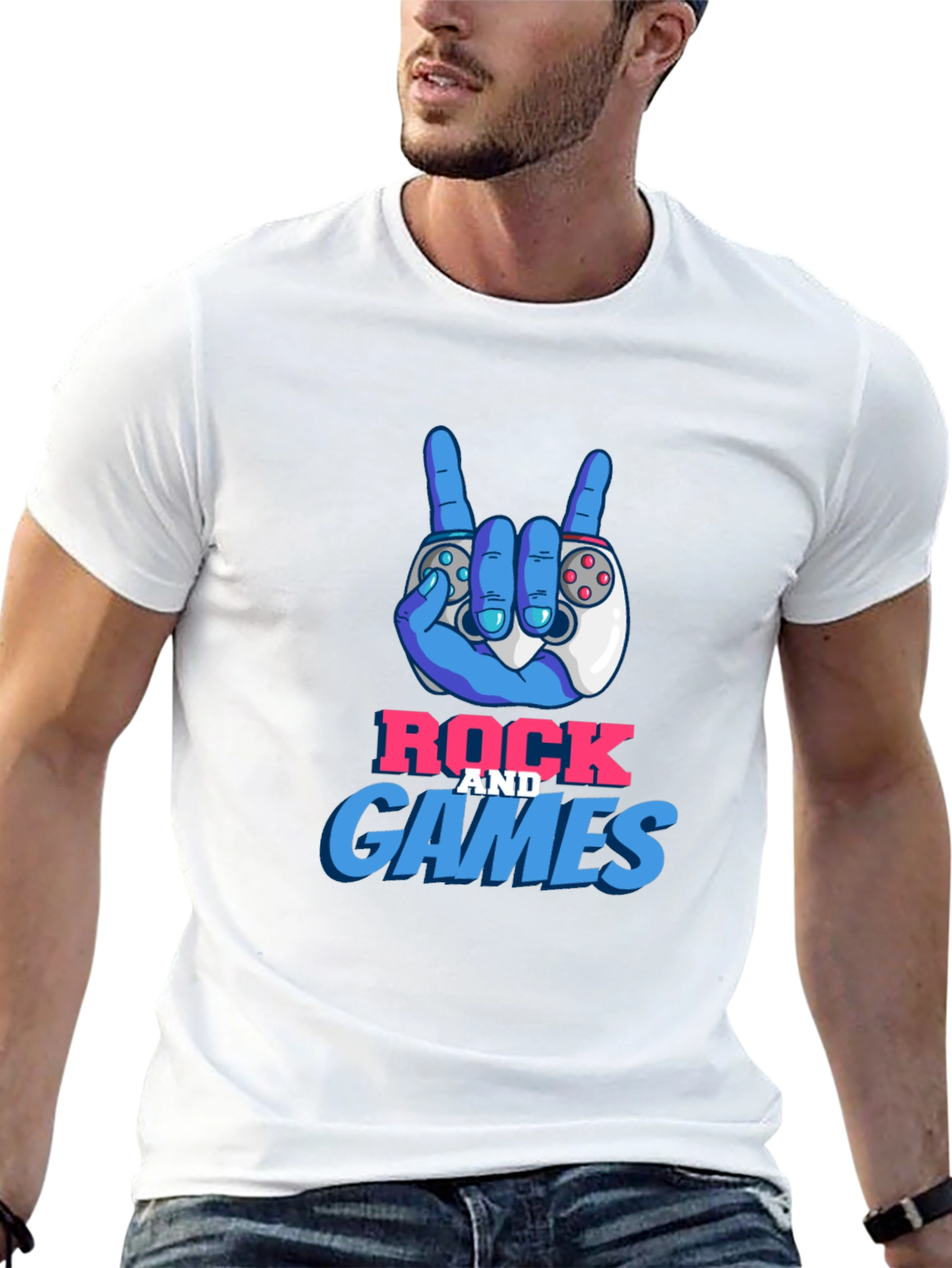 Rock and Games Graphic T-Shirt
