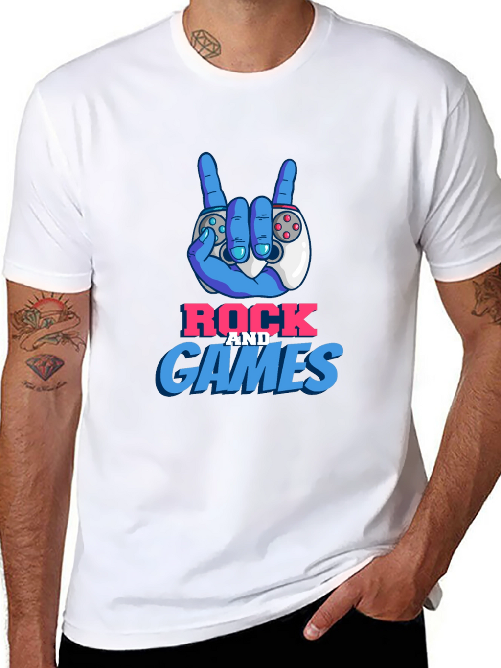Rock and Games Graphic T-Shirt