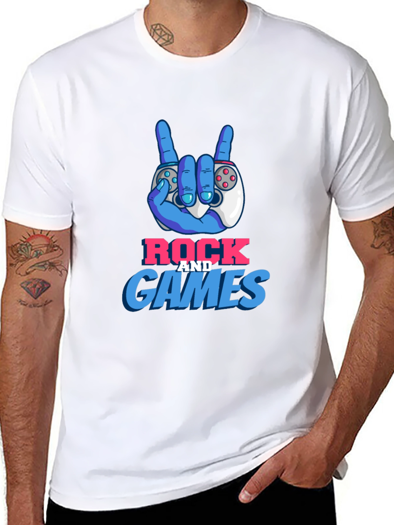 Rock and Games Graphic T-Shirt