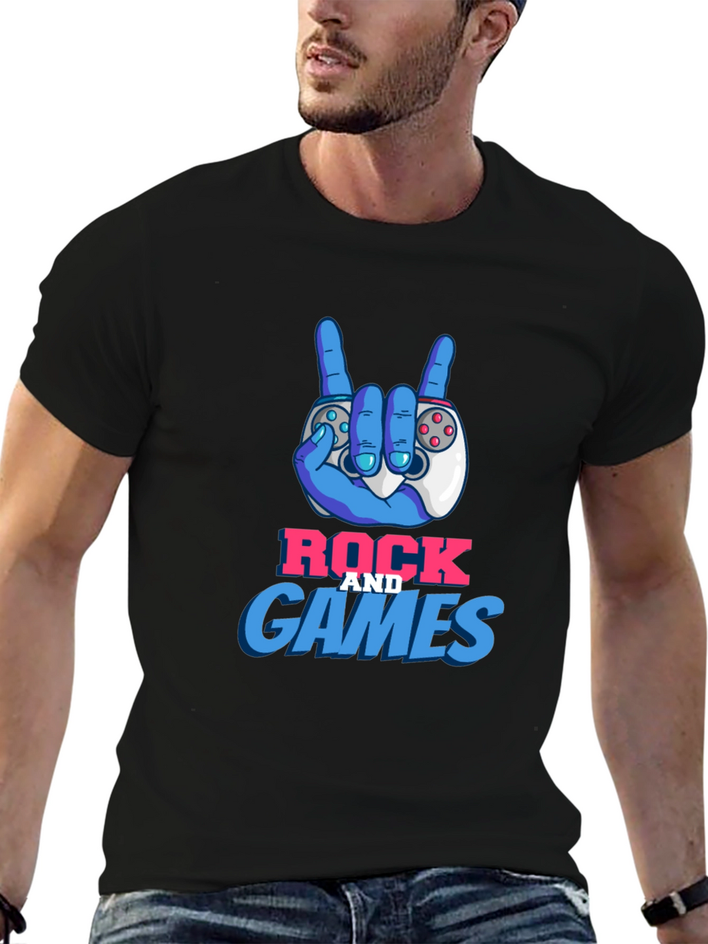 Rock and Games Graphic T-Shirt