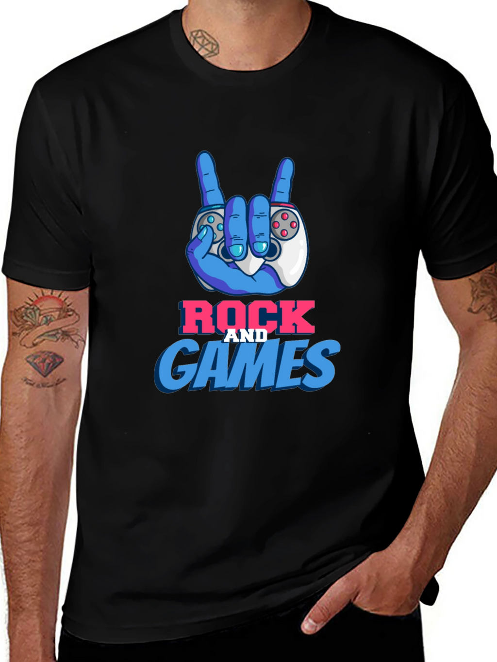 Rock and Games Graphic T-Shirt