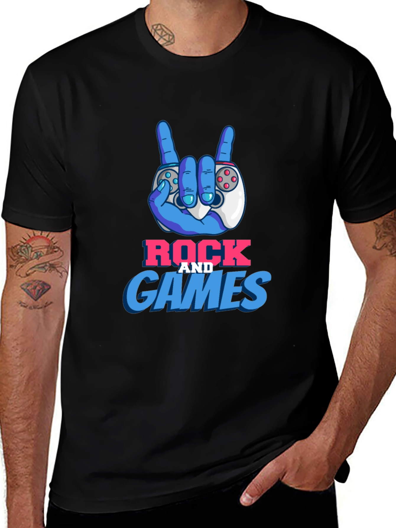 Rock and Games Graphic T-Shirt