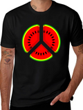 Watermelon Peace Sign Graphic Tee
