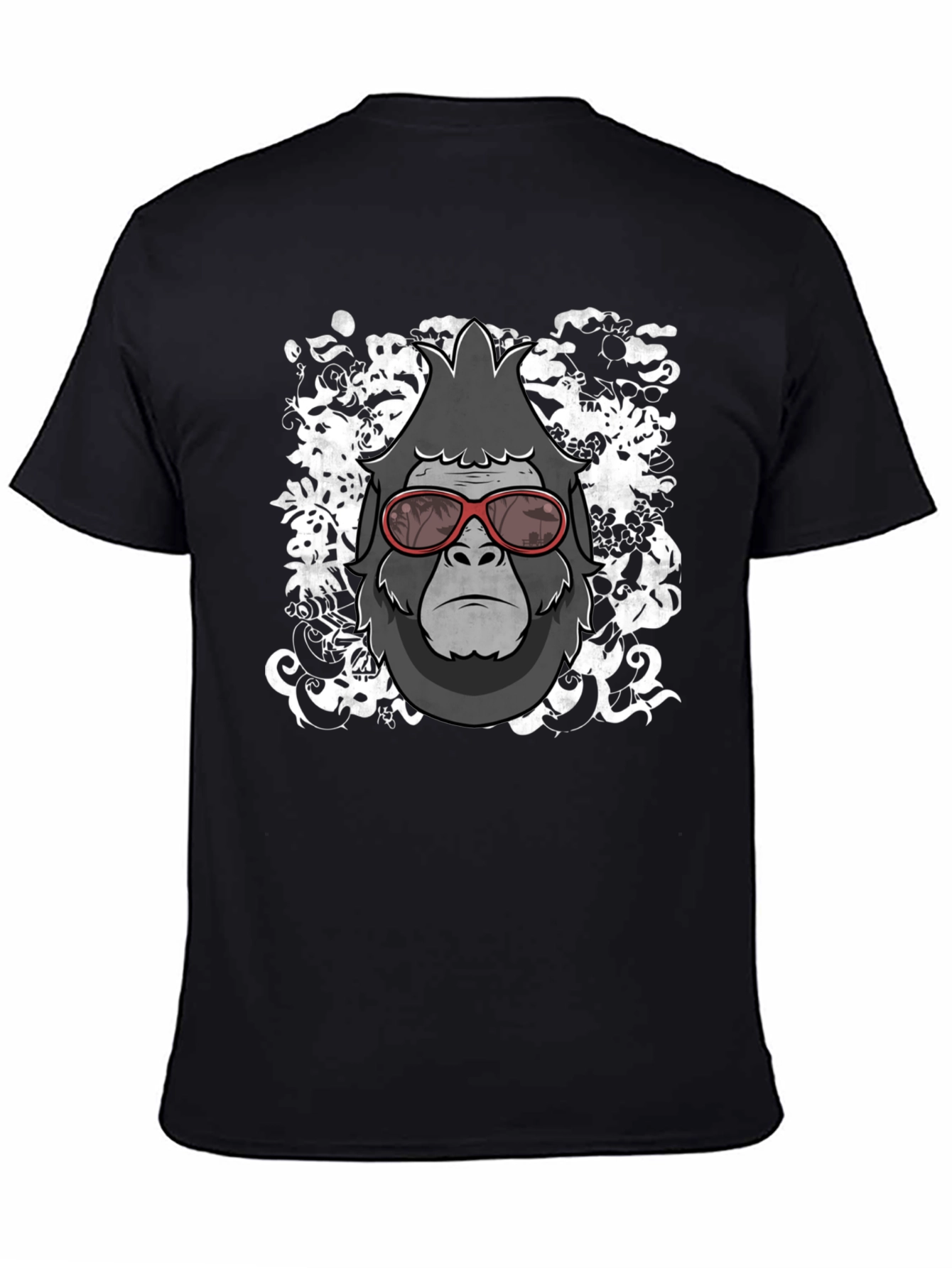 Cool Gorilla Graphic Tee - Stylish Mens Black T-Shirt