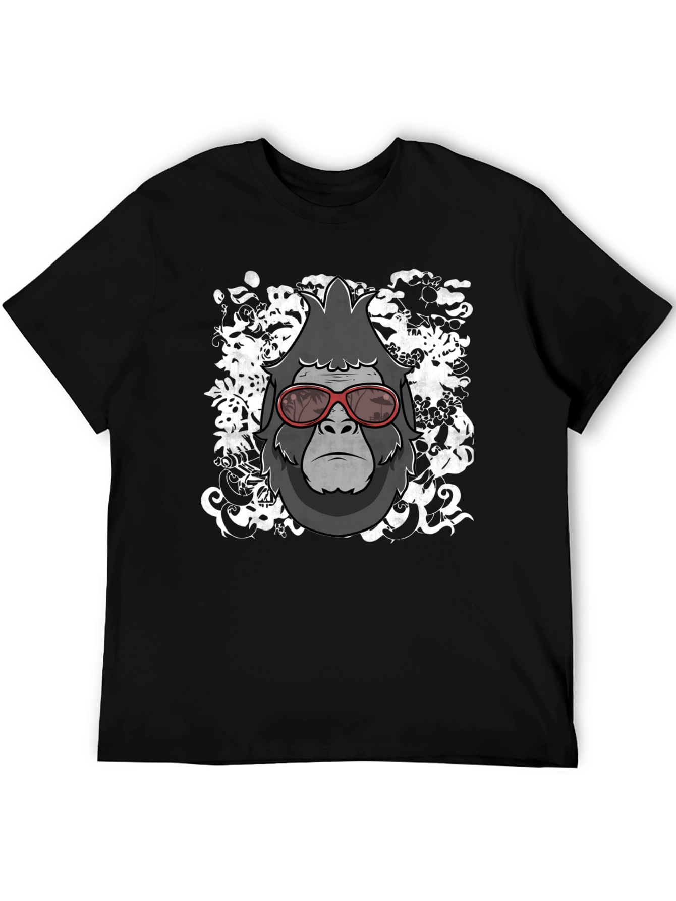 Cool Gorilla Graphic Tee - Stylish Mens Black T-Shirt