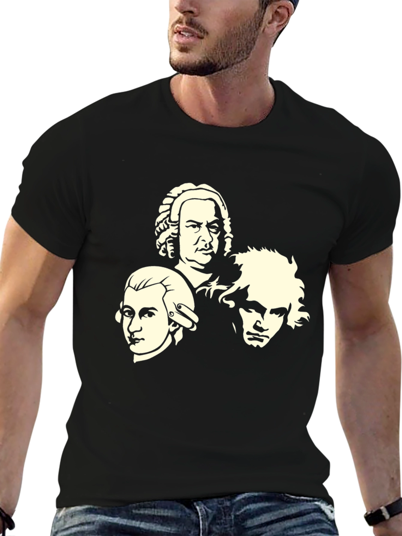 Classical Composers Graphic Tee - Black