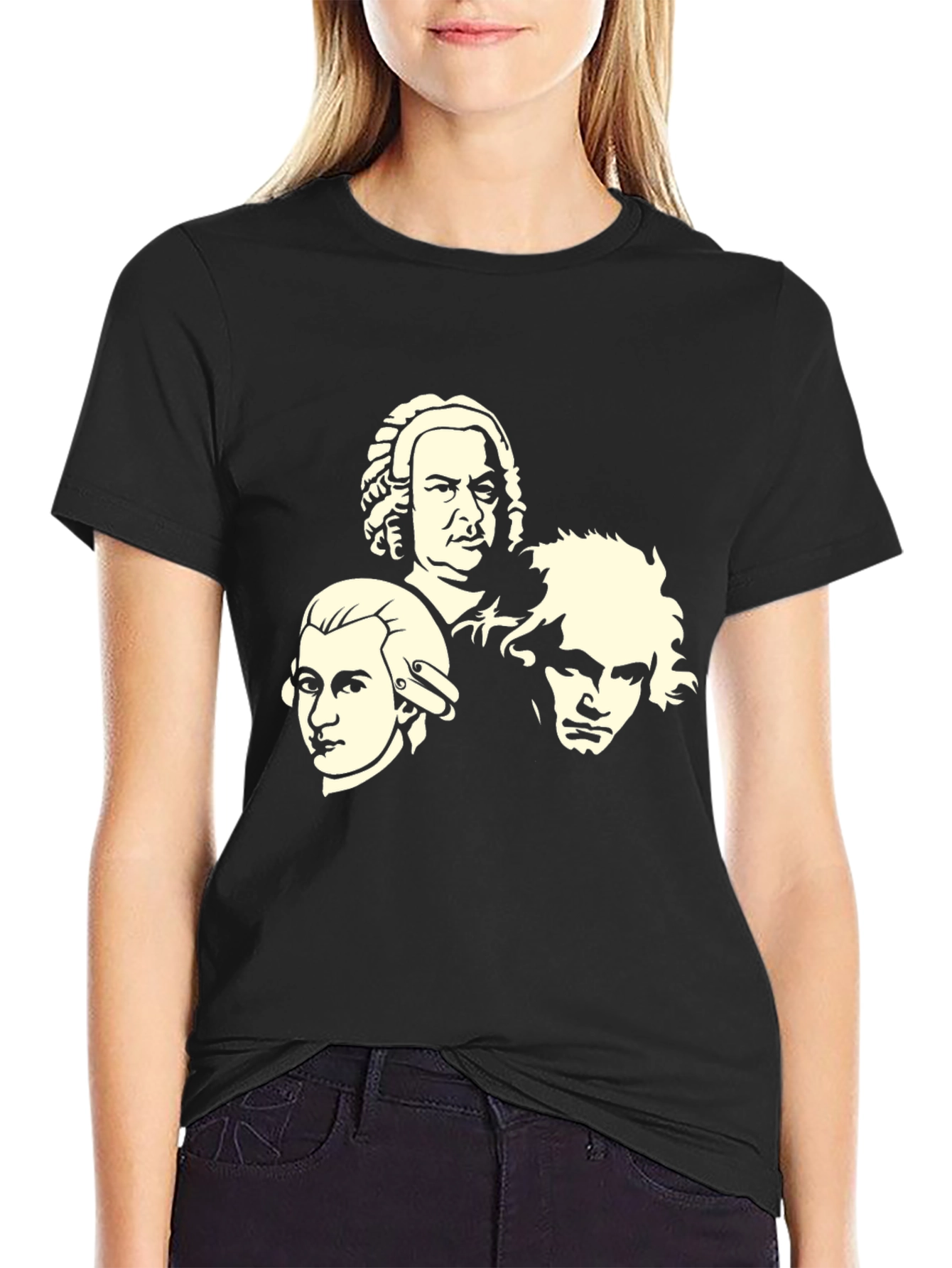 Classical Composers Graphic Tee - Black