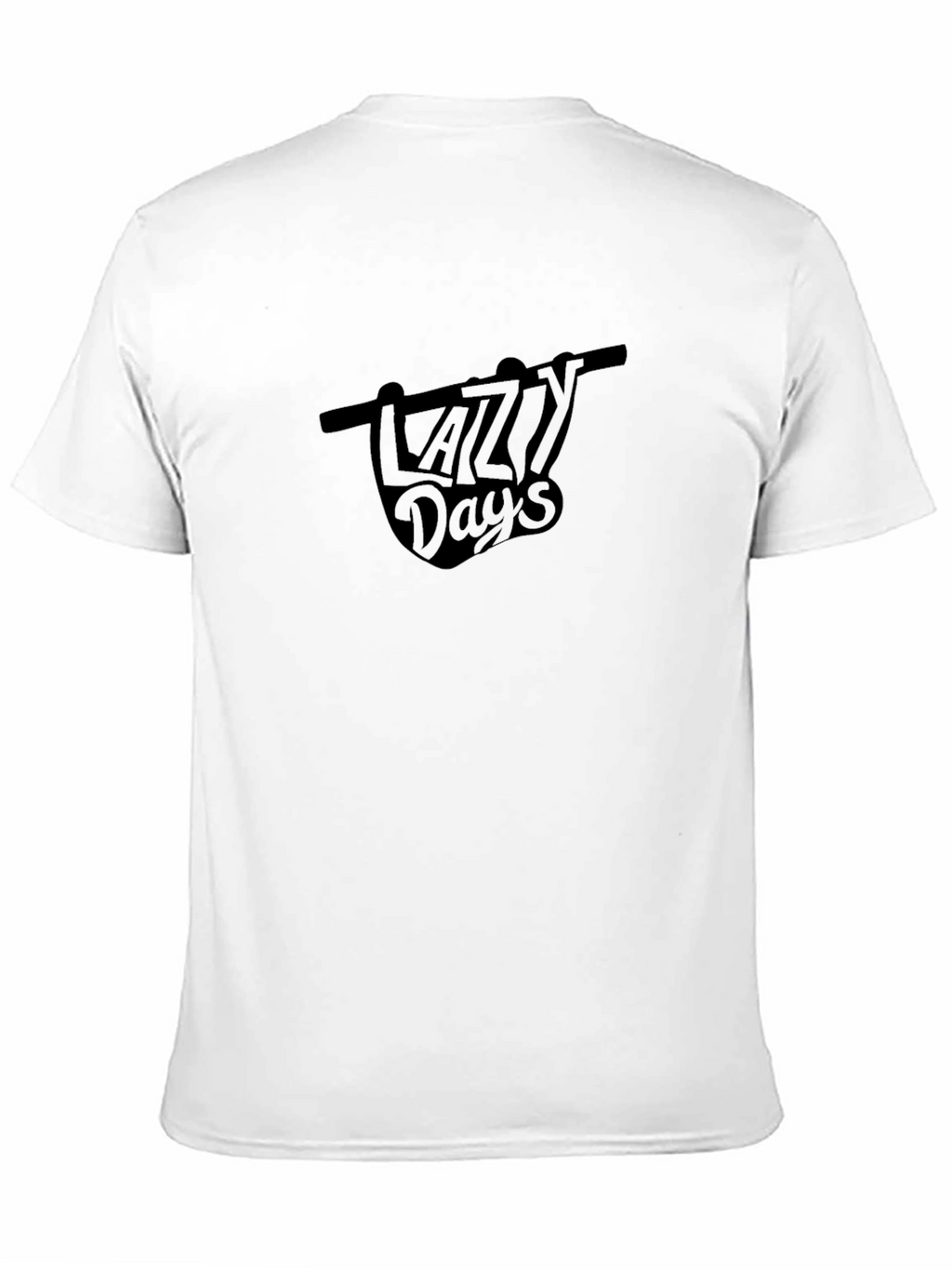Lazy Days Black Graphic Tee Shirt