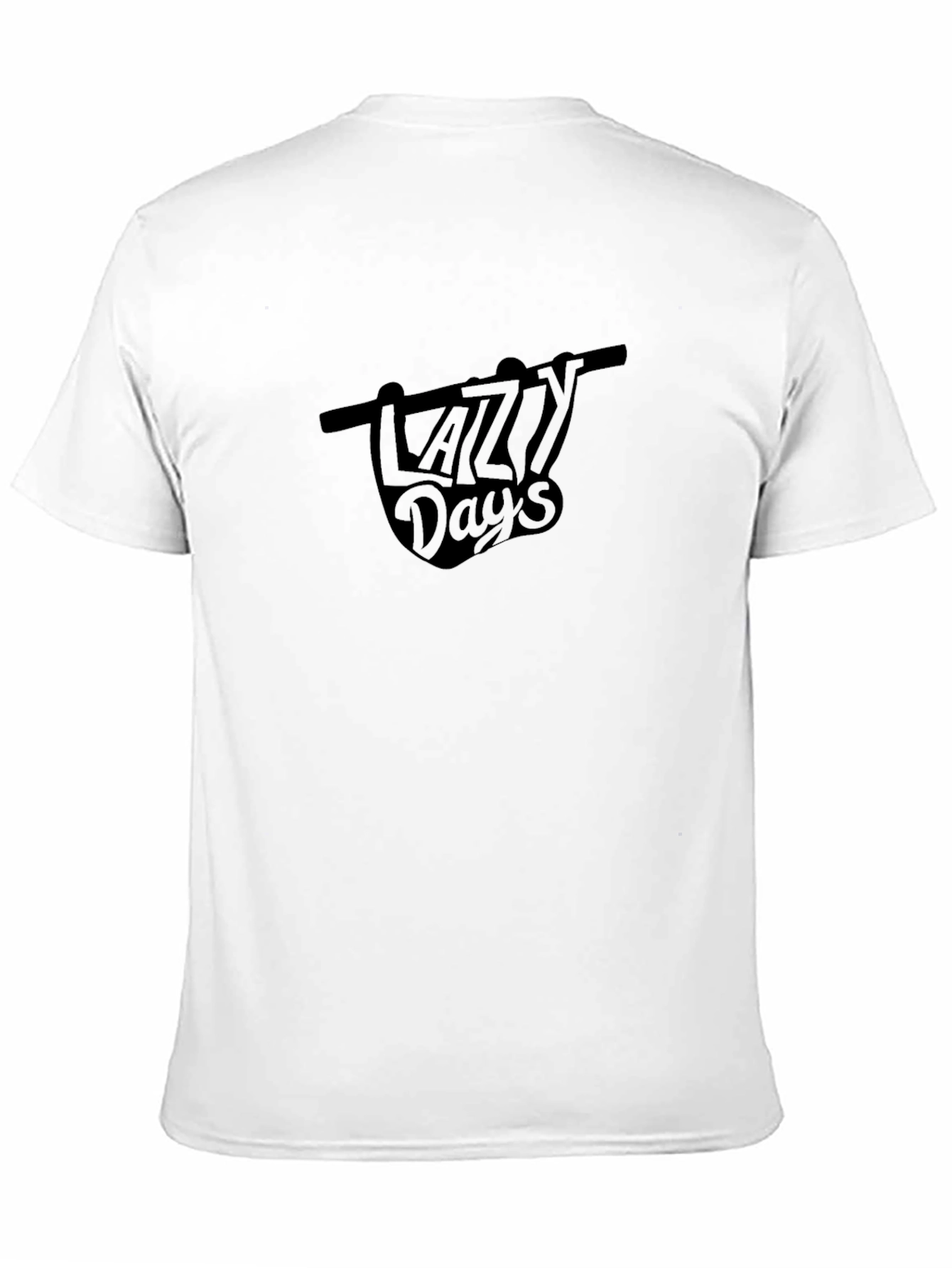 Lazy Days Black Graphic Tee Shirt