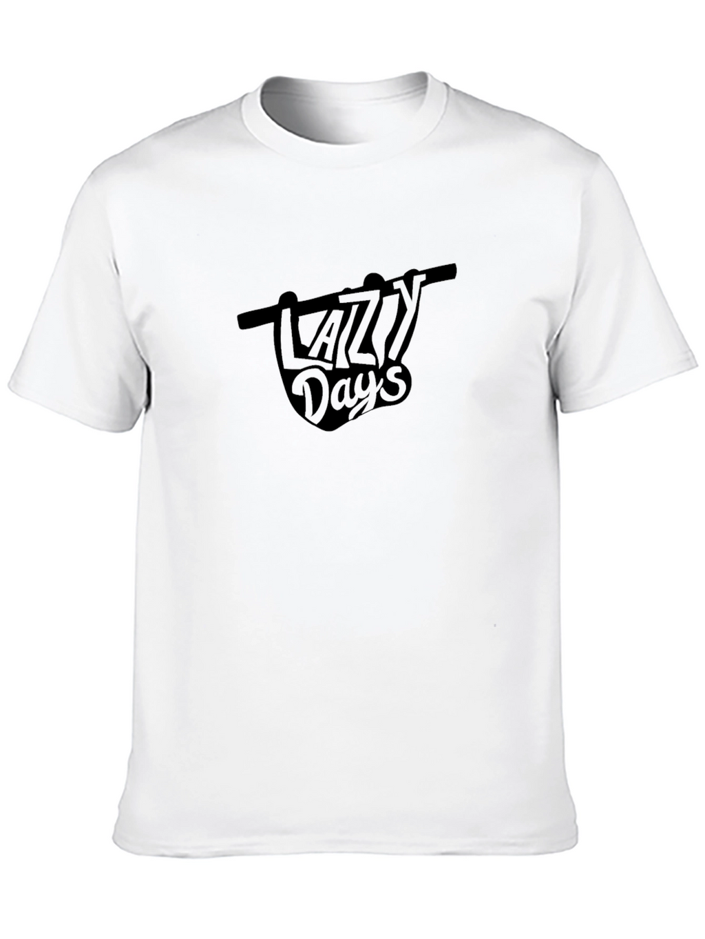 Lazy Days Black Graphic Tee Shirt